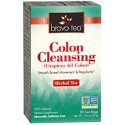 Colon Cleansing Herbal Tea, 20 Tea Bags, Bravo Tea