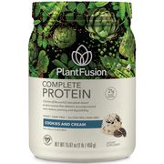 Complete Protein Vegan Powder, Cookies & Cream, 15.87 oz (1 lb), PlantFusion