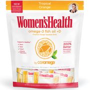 Coromega Omega-3 +D Squeeze Packet - Tropical Orange, Value Size, 120 Packets