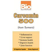 Curcumin 500 (from Turmeric), 50 Vegetarian Capsules, Bio Nutrition Inc.