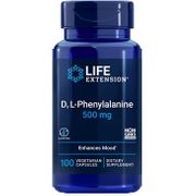 D, L-Phenylalanine 500 mg, 100 Vegetarian Capsules, Life Extension