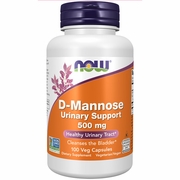 D-Mannose 500 mg for Healthy Urinary Tract, 100 Veg Capsules, NOW Foods