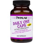 Twinlab Daily One Caps Without Iron, High Potency Multivitamins, 180 Capsules