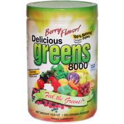 Delicious Greens 8000 Superfood Drink, Berry Flavor, 10.6 oz, Greens World Inc.