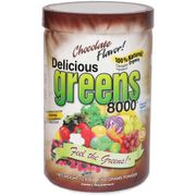 Delicious Greens 8000 Superfood Drink, Chocolate Flavor, 10.6 oz, Greens World Inc.