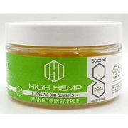Delta 8 CBD Gummies - Mango Pineapple, 20 ct, High Hemp Brand