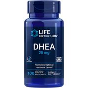 DHEA 25 mg, 100 Vegetarian Dissolve-in-Mouth Tablets, Life Extension