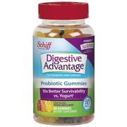 Digestive Advantage Probiotic Gummies, Sustenex Chewable, 60 Gummies, Schiff