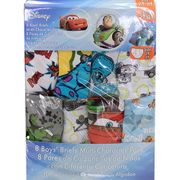 Disney Multi-Character Boys' Briefs, 100% Combed Cotton, 8 Pack