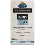 Dr. Formulated Hemp+ Relax, 30 Softgels, Garden of Life