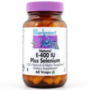 Dry E-400 IU Plus Selenium, 60 Vcaps, Bluebonnet Nutrition