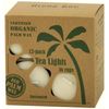 Eco Palm Wax Tea Lights in Cups, Unscented, Cream