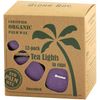 Eco Palm Wax Tea Lights in Cups, Unscented, Violet