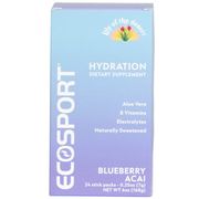 EcoSport Hydration Drink Mix - Blueberry Acai, 24 Stick Packs, Lily of the Desert Nutrition