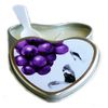 Edible Massage Heart Candle, Grape