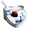 Edible Massage Heart Candle, Strawberry