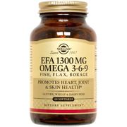 EFA 1300 mg Omega 3-6-9, 60 Softgels, Solgar