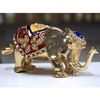 Elephant Gilt Jewelry Gift Box with Fine Crystals
