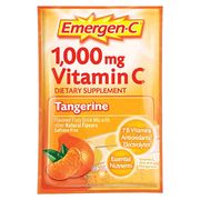 Emergen-C Tangerine Fizzy Drink Mix, Vitamin C 1000 mg, 30 Packets, Alacer
