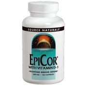 EpiCor with Vitamin D-3, 30 Capsules, Source Naturals