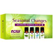 Essential Oils Kit - Seasonal Changes Balancing, 4 Bottles, NOW Foods