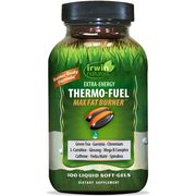Extra-Energy Thermo-Fuel Max Fat Burner, 100 Liquid Soft-Gels, Irwin Naturals