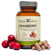 Extra Strength Cranberry with Nettle, 60 Vegan Capsules, Herbal Roots