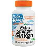 Extra Strength Ginkgo Extract 120 mg, Value Size, 360 Veggie Capsules, Doctor's Best