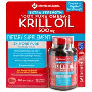 Extra Strength Omega-3 Krill Oil 500 mg, 160 Softgels, Member's Mark
