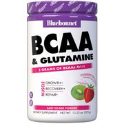 Extreme Edge BCAA Plus Glutamine Powder, Strawberry Kiwi Flavor, 13.23 oz, Bluebonnet Nutrition