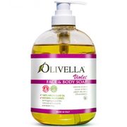 Face & Body Liquid Soap - Violet, 16.9 oz, Olivella