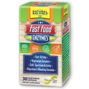 Fast Food Enzymes, 30 Veggie Caps, Natural Balance