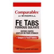FE Tabs Ferrous Sulfate, 100 Tablets, Windmill Health Products