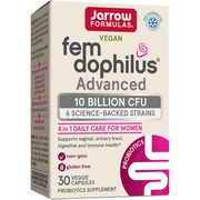 Fem-Dophilus Advanced, 10 Billion CFU (Refrigerated), 30 Veggie Capsules, Jarrow Formulas