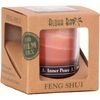 Feng Shui Jar Candle in Gift Box, with Pure Essential Oils, Earth Inner Peace (Light Brown)