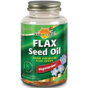 Flax Seed Oil, 100% Vegetarian, 90 Vegetarian Softgels, Nature's Life