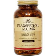 Flaxseed Oil 1250 mg, 100 Softgels, Solgar