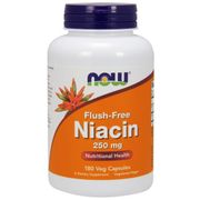 Flush-Free Niacin 250mg 180 Vcaps, NOW Foods