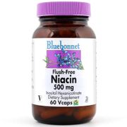 Flush Free Niacin 500 mg, 60 Vcaps, Bluebonnet Nutrition