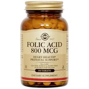 Folic Acid 800 mcg, 250 Tablets, Solgar