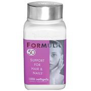 Formula 50, Support for Hair & Nails, 200 Softgels, Naturally Vitamins