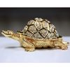 Fortune Turtle Gilt Jewelry Gift Box with Fine Crystals