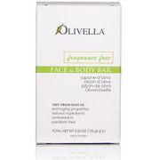 Fragrance Free Face & Body Olive Oil Bar Soap, 3.52 oz (100 g), Olivella