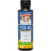 Fresh Catch Fish Oil Liquid, Orange Flavor, 8 oz, Barlean's Organic Oils
