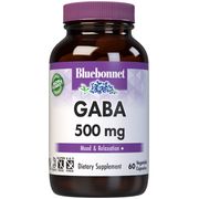 Gaba 500 mg, 60 Vegetable Capsules, Bluebonnet Nutrition