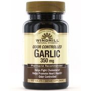 Garlic 350 mg Odor-Controlled, 100 Tablets, Windmill Health Products