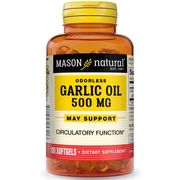 Garlic Oil 500, 100 Softgels, Mason Natural