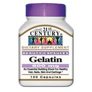 Gelatin 600 mg 100 Capsules, 21st Century Health Care