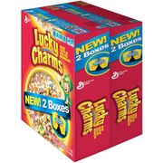 General Mills Lucky Charms, Frosted Toasted Oat Cereal with Marshmallows, 23 oz x 2 Pack