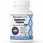 GenuinePurity Magnesium Complex, 60 Capsules, Leading Edge Health